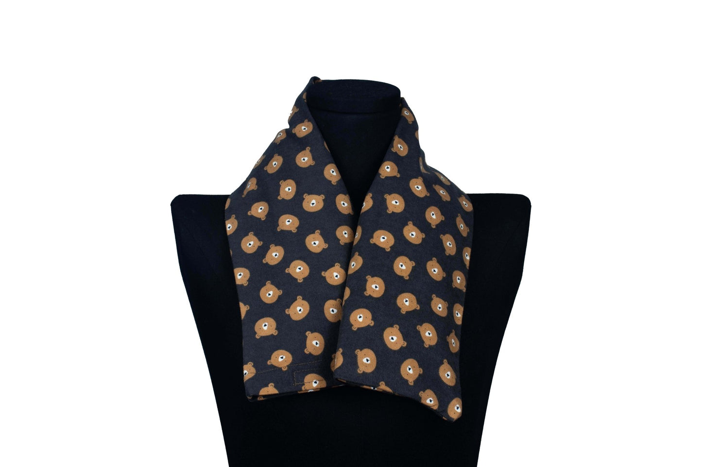 Pure Botanical's Organic Heated & Cooling Neck Wrap, With Removeable Outer Cover In Cubby Bear