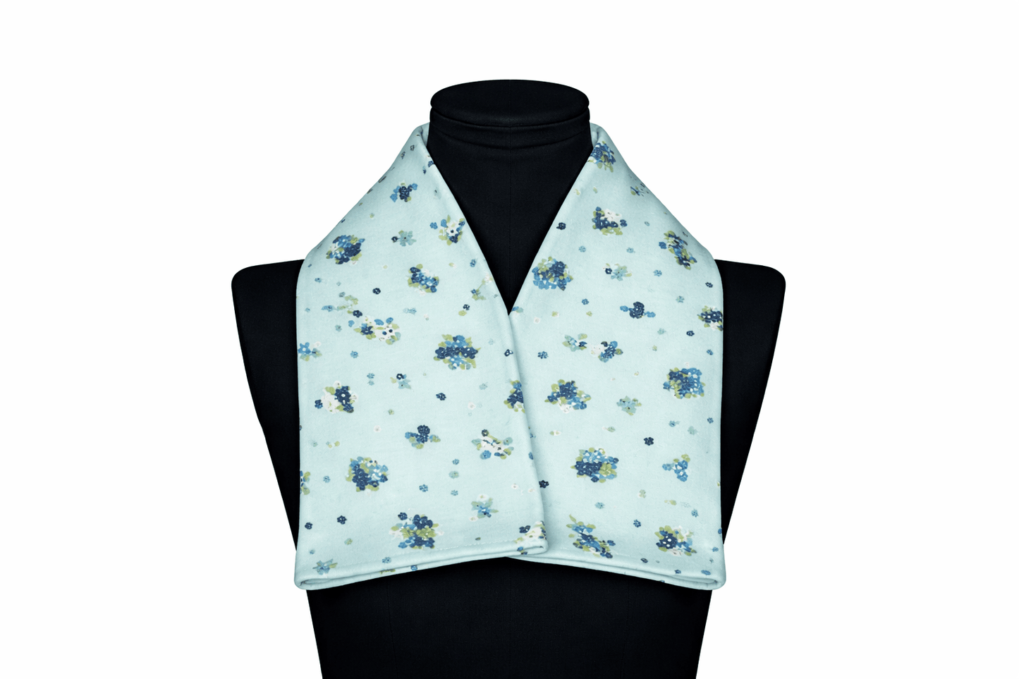 Pure Botanical's Organic Heated & Cooling Neck Wrap, With Removeable Outer Cover In Efflorescent Celeste