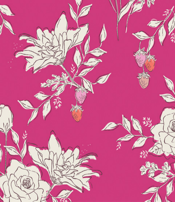 Pure Botanical's Organic Heated & Cooling Neck Wrap, With Removeable Outer Cover In Pastoral Magenta - Cotton Knit