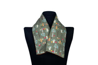 Pure Botanical's Organic Heated & Cooling Neck Wrap, With Removeable Outer Cover In Autumn Trees & Mushrooms