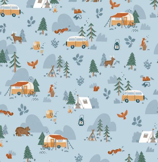 Pure Botanical's Organic Heated & Cooling Neck Wrap, With Removeable Outer Cover In Camp Woodlands