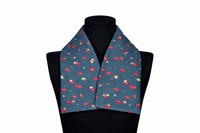 Pure Botanical's Organic Heated & Cooling Neck Wrap, With Removeable Outer Cover In Cherry Picking - Cotton Knit