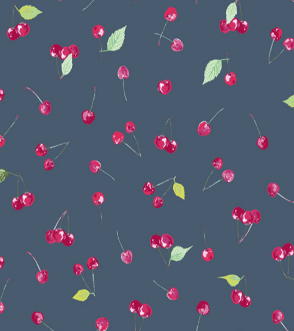 Pure Botanical's Organic Heated & Cooling Neck Wrap, With Removeable Outer Cover In Cherry Picking - Cotton Knit