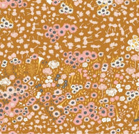 Pure Botanical's Organic Heated & Cooling Neck Wrap, With Removeable Outer Cover In Flora Fields Marigold