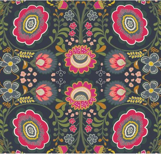 Pure Botanical's Organic Heated & Cooling Neck Wrap, With Removeable Outer Cover In Flower Power