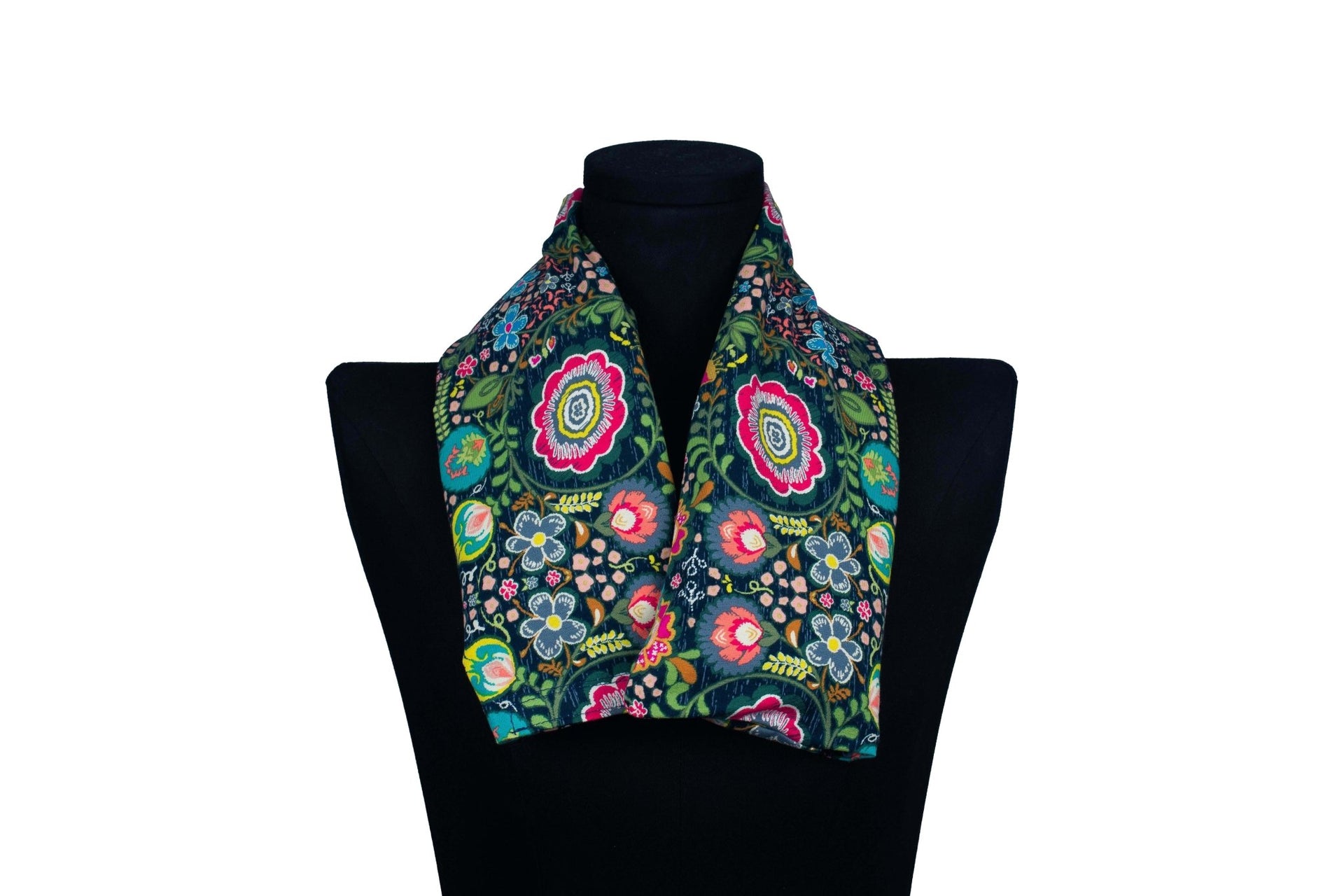 Pure Botanical's Organic Heated & Cooling Neck Wrap, With Removeable Outer Cover In Flower Power