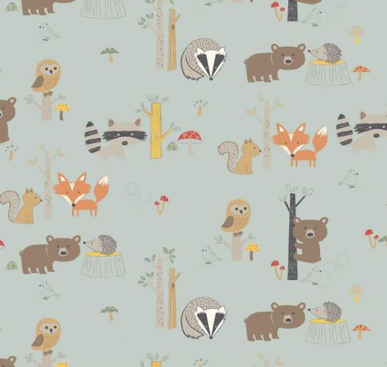 Pure Botanical's Organic Heated & Cooling Neck Wrap, With Removeable Outer Cover In Forest Friends