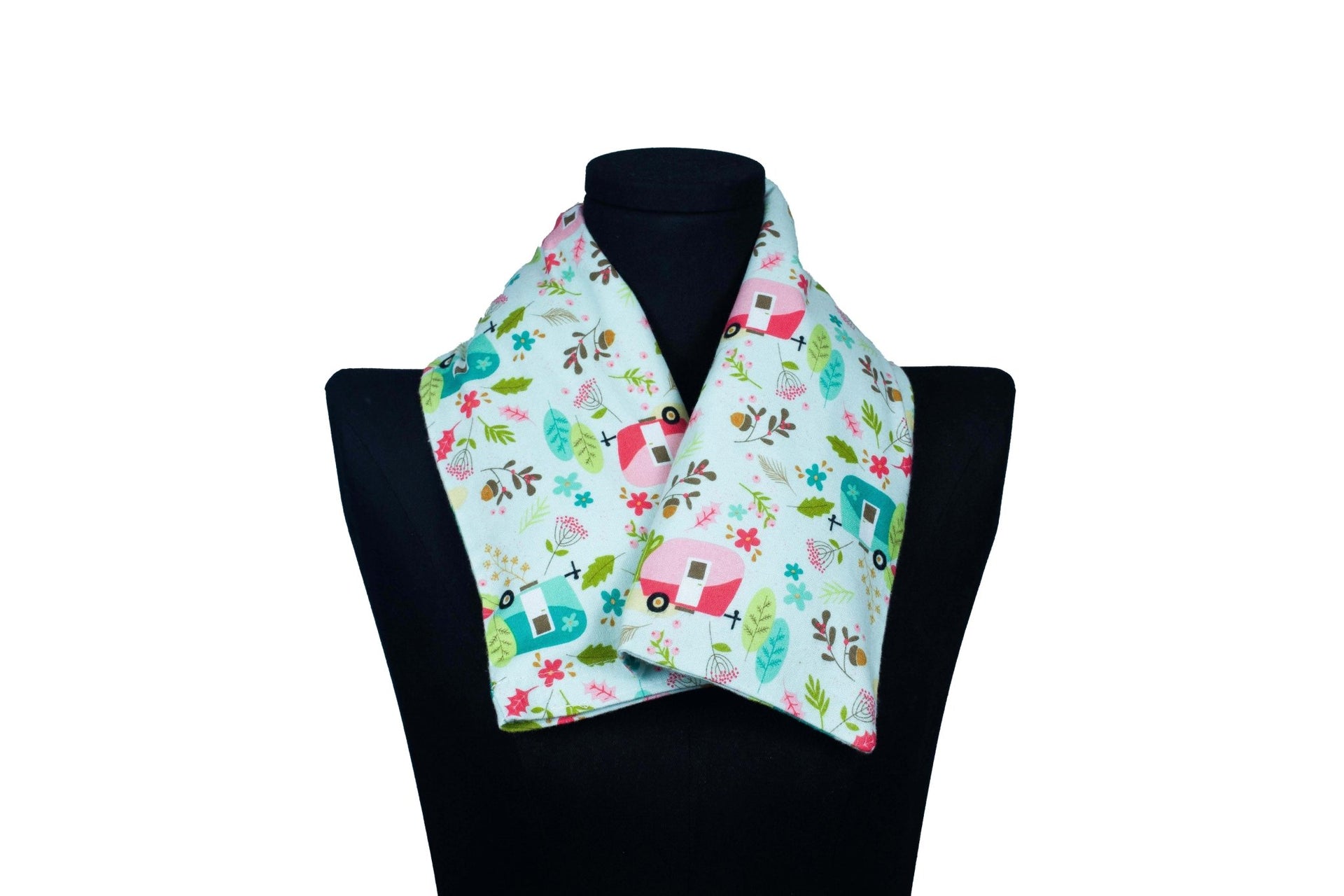 Pure Botanical's Organic Heated & Cooling Neck Wrap, With Removeable Outer Cover In Glamp Camp Main Mint