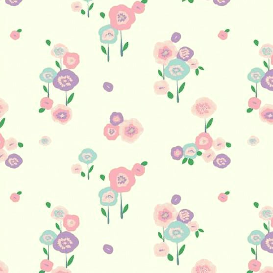 Pure Botanical's Organic Heated & Cooling Neck Wrap, With Removeable Outer Cover In Sweet Florets Violet